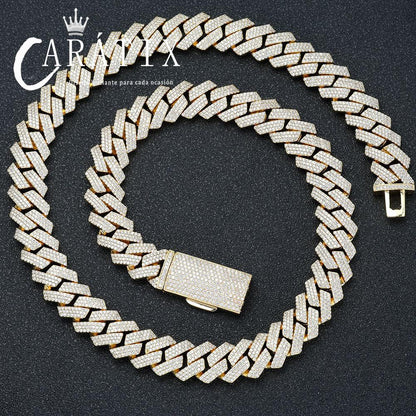 CARÁTIX – 16mm Chunky Cuban Link Chain Necklace | Hip Hop Rock Jewelry for Men & Women