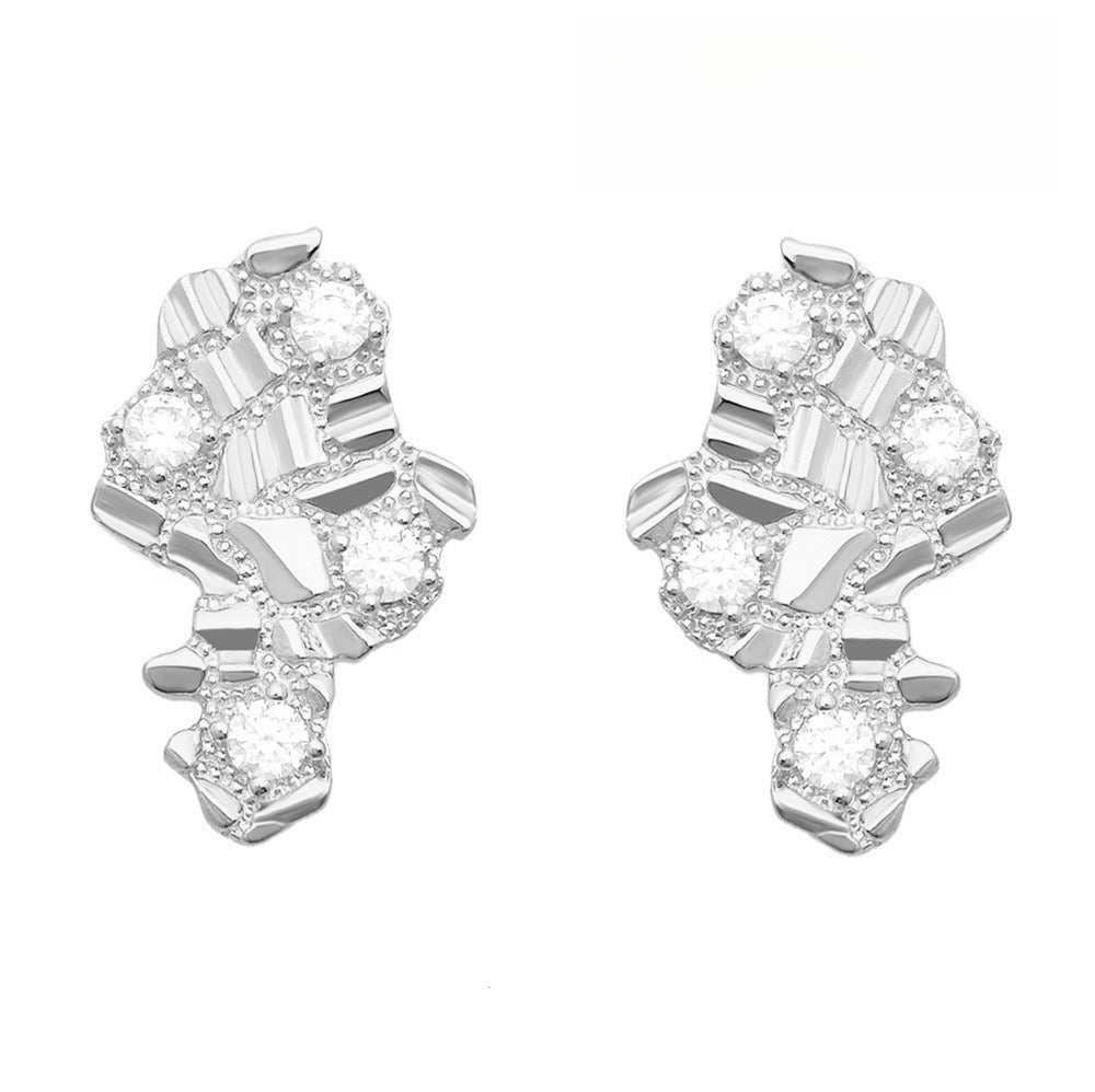 S925 Sterling Silver Moissanite Stud Earrings | D Color VVS1 Diamond Tester Proven | Caratix