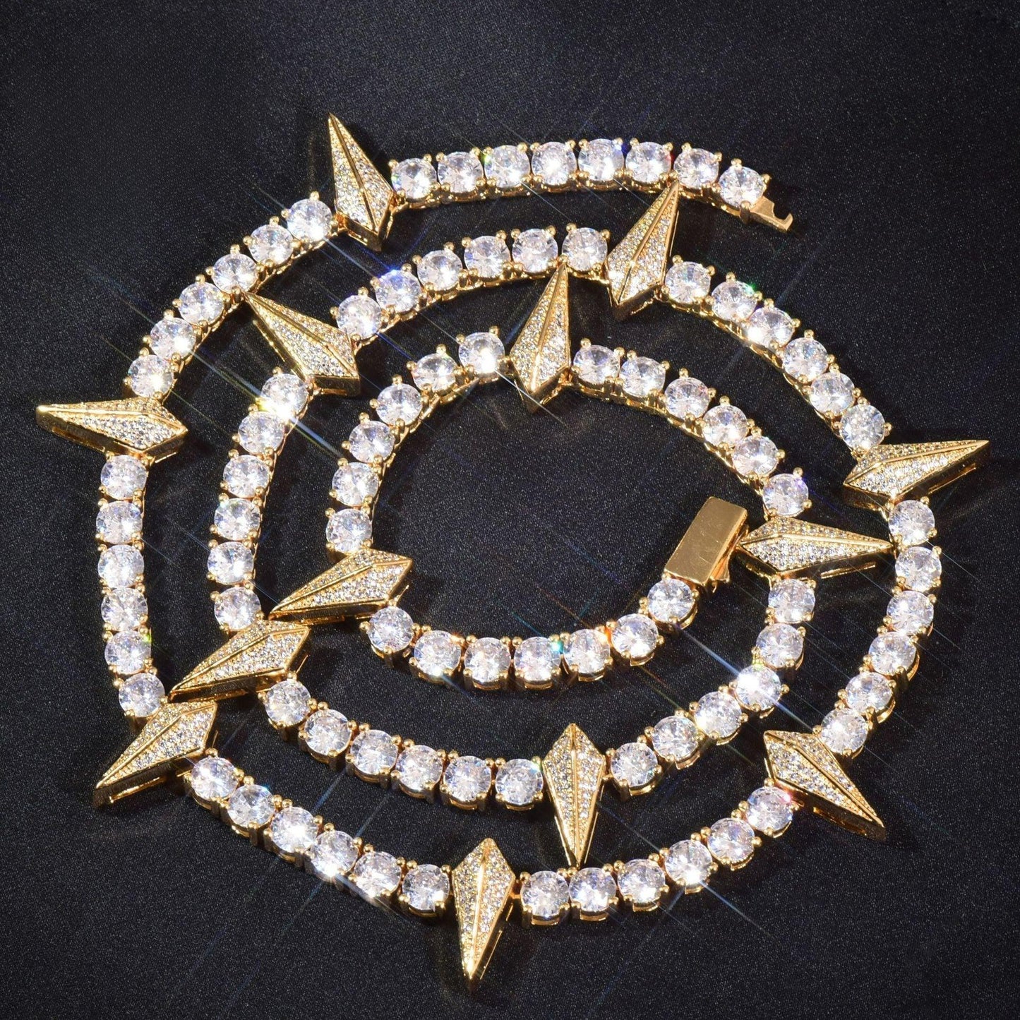 5mm Black Panther Style Chain Necklace with Zircon | Trendy Hip Hop Jewelry for Men | Caratix Jewelry - CaratixJewelry