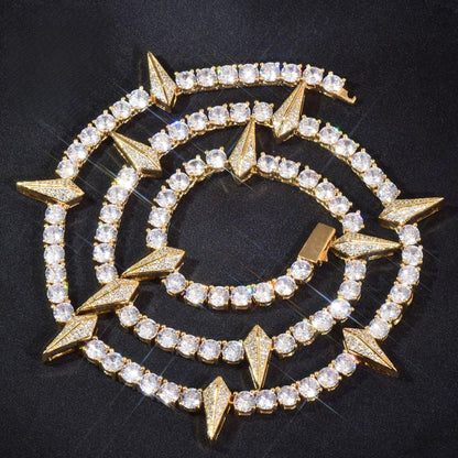 5mm Black Panther Style Chain Necklace with Zircon | Trendy Hip Hop Jewelry for Men | Caratix Jewelry - CaratixJewelry