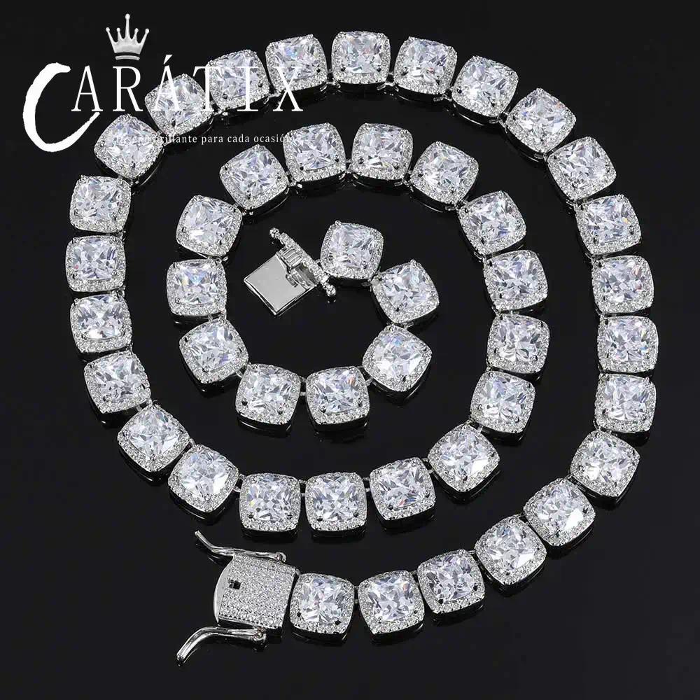CARÁTIX - New 10mm Cluster Tennis Chain Bracelets Bling Girls Crystal Sugar Zirconia Jewelry Bracelet for Women Valentine's Day Gift for Men & Girls & Boys Mothers' Day Gift #Springtok