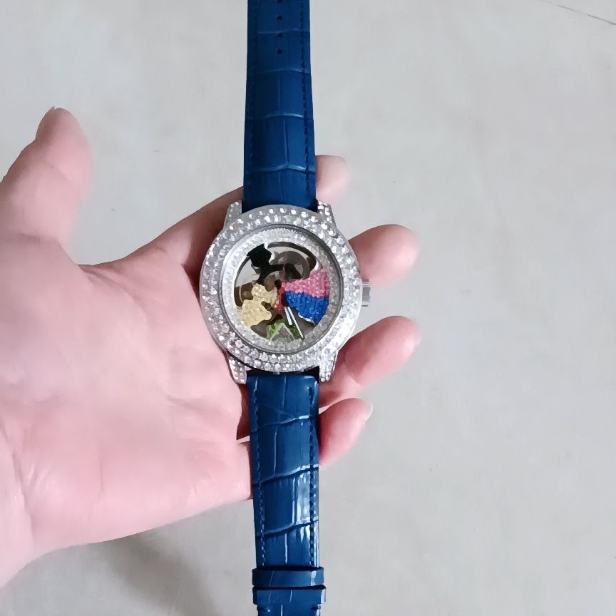 Luxury Mechanical Iced Out Watch Big Face Leather | Caratix