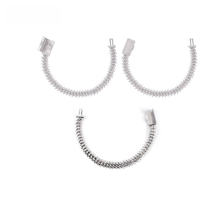10mm D-Shape Moissanite Cuban Link Necklace | S925 Silver Men’s Hip Hop Chain - CaratixJewelry