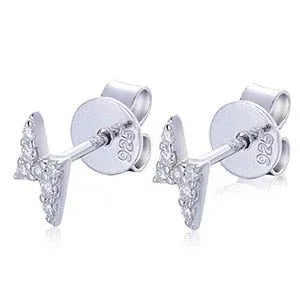 Black Iced D Color VVS Tassel Style 925 Silver Earrings - CaratixJewelry