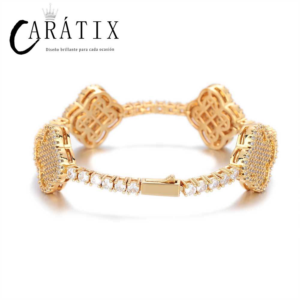 CARÁTIX -  Tennis Necklace  Zircon High Quality Bling Tennis Chain Necklace For Girl  Laser Valentine's Day Gift for Men & Girls & Boys Mothers' Day Gift #Springtok