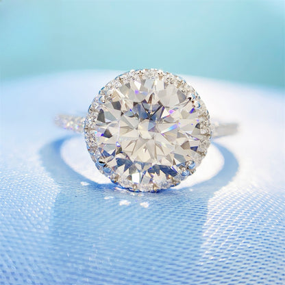 2026 Summer New S925 Silver 3ct Moissanite Ring | 3 Carat D Color VVS1 Solitaire | Caratix