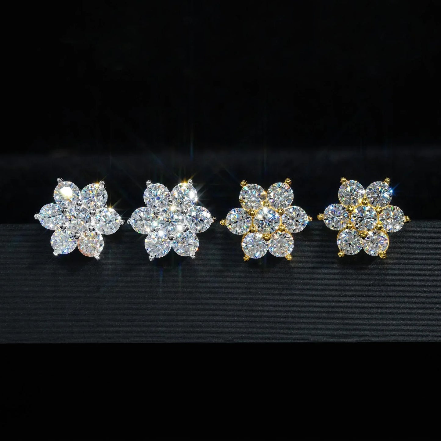 Trendy 3.5mm VVS S925 Silver Moissanite Look Stud Earrings - CaratixJewelry