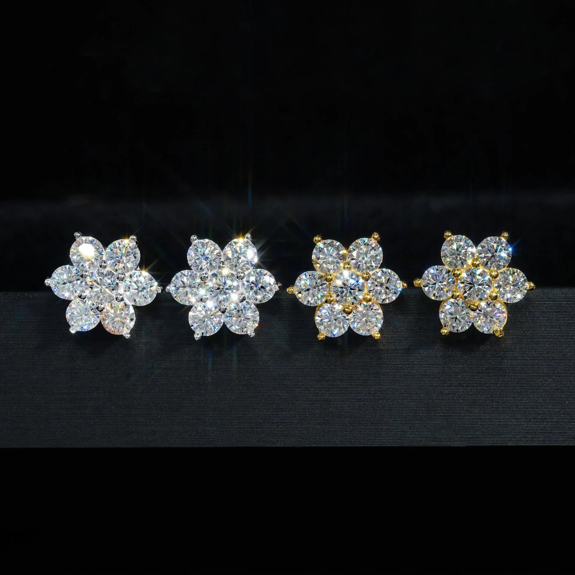 Trendy 3.5mm VVS S925 Silver Moissanite Look Stud Earrings - CaratixJewelry