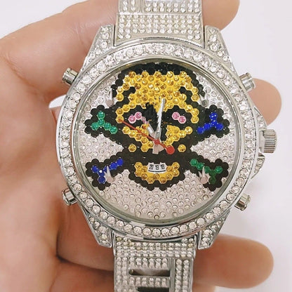 Fully Iced Out 5 Time Zone Watch Men's Hip Hop | Caratix