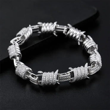 12.3mm Moissanite Cuban Link Necklace | S925 Silver Hip Hop Chain - CaratixJewelry
