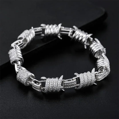 12.3mm Moissanite Cuban Link Necklace | S925 Silver Hip Hop Chain - CaratixJewelry