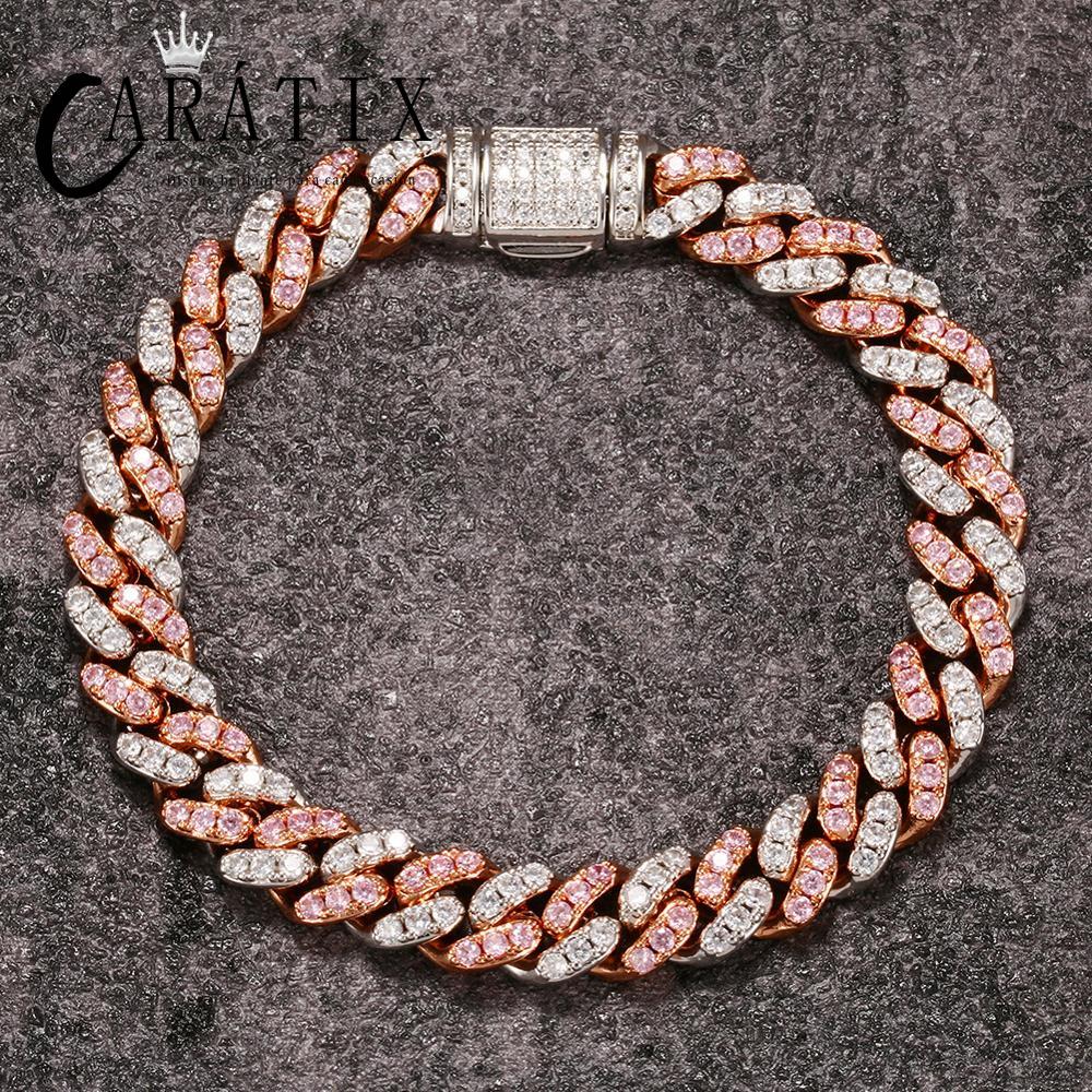 CARÁTIX Round Cuban Miami Chain | AAA CZ Iced Out Prong Set Hip Hop Choker Necklace for Men & Women