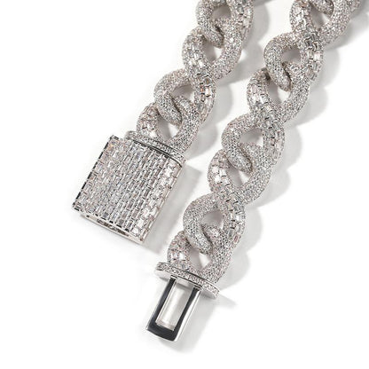 CARÁTIX Infinity Cuban Chain | 5A+ CZ Iced Out Hip Hop Necklace for Men