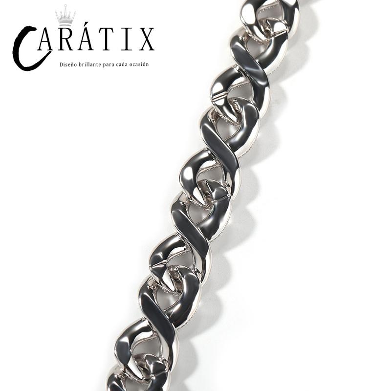 CARÁTIX Infinity Cuban Chain | 5A+ CZ Iced Out Hip Hop Necklace for Men