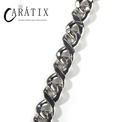 CARÁTIX Infinity Cuban Chain | 5A+ CZ Iced Out Hip Hop Necklace for Men