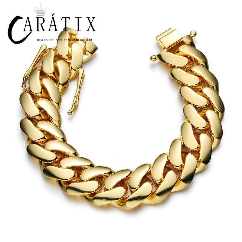 CARÁTIX 10-22mm Wide Round Cuban Miami Link Chain - CaratixJewelry