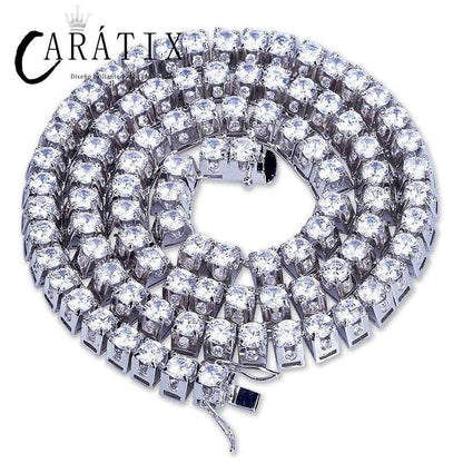 CARÁTIX 10mm Gold Iced Out CZ Tennis Chain Choker Necklace - CaratixJewelry