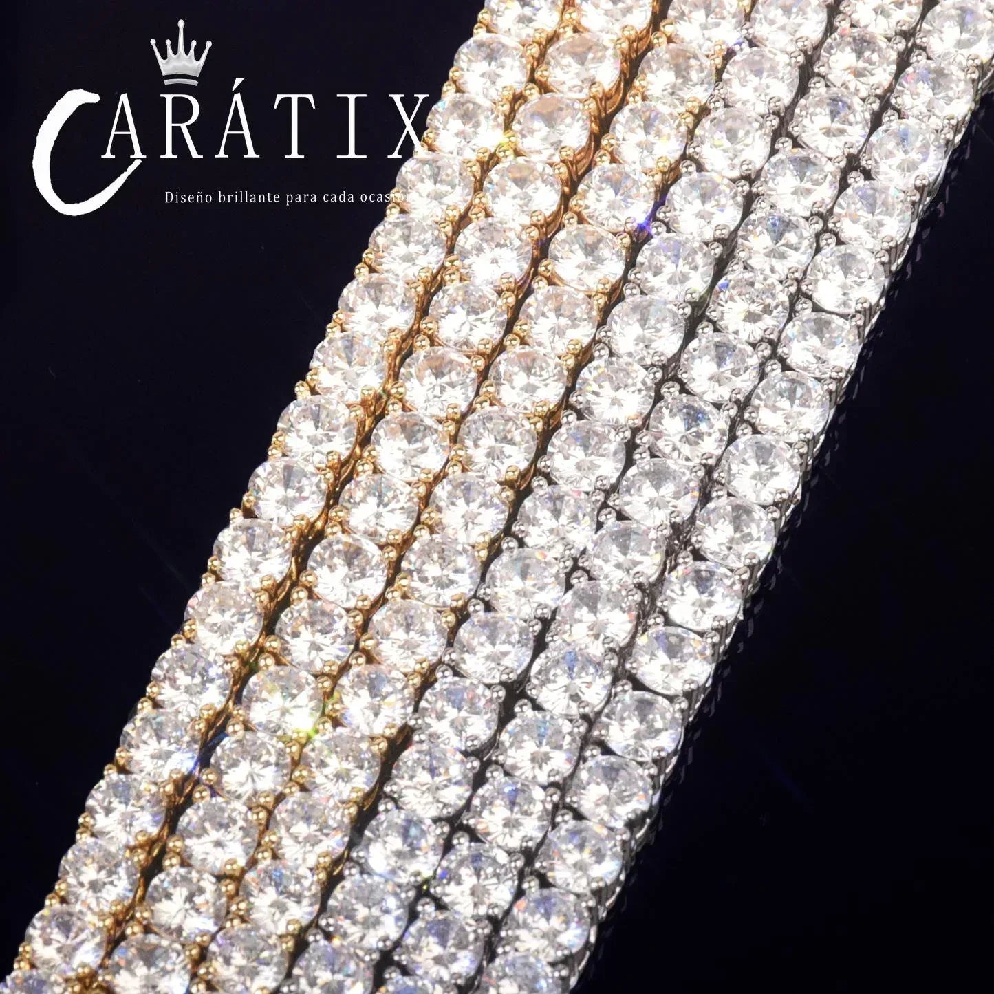 CARÁTIX 10mm Iced Out CZ Copper Tennis Chain for Men & Women - CaratixJewelry