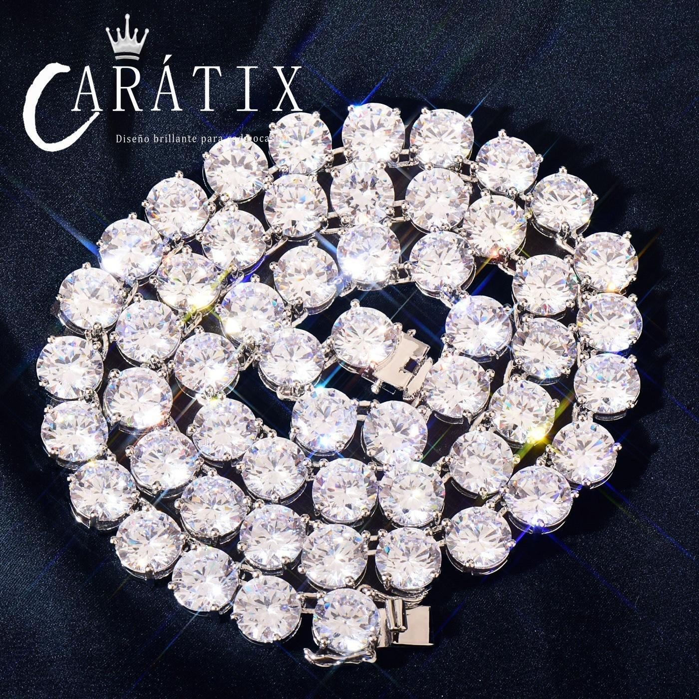 CARÁTIX 10mm Iced Out CZ Copper Tennis Chain for Men & Women - CaratixJewelry