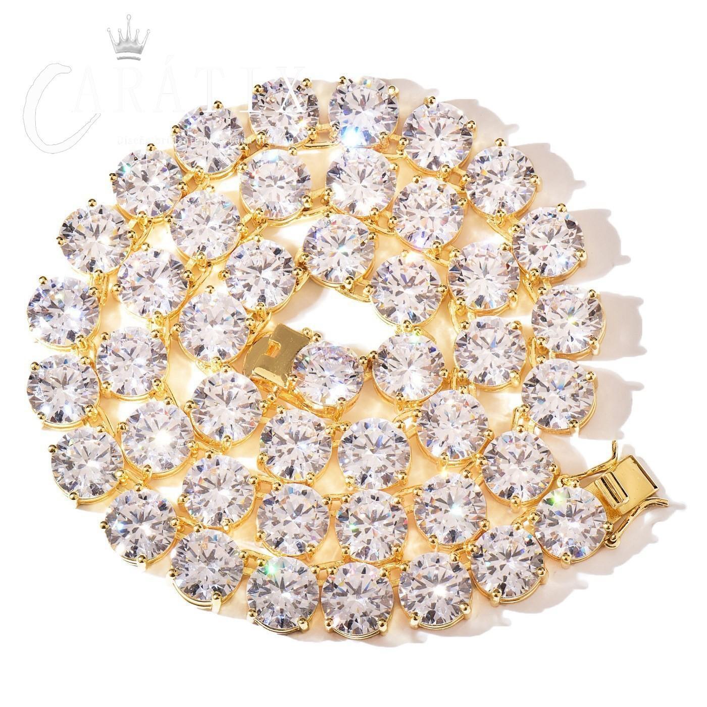 CARÁTIX 10mm Iced Out CZ Copper Tennis Chain for Men & Women - CaratixJewelry