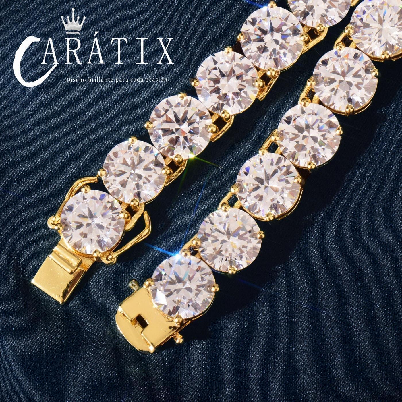 CARÁTIX 10mm Iced Out CZ Copper Tennis Chain for Men & Women - CaratixJewelry