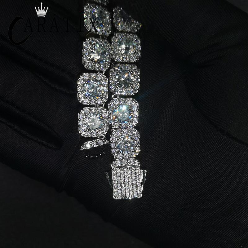 CARÁTIX 10mm Iced Out CZ Tennis Link Chain Bracelet & Necklace - CaratixJewelry