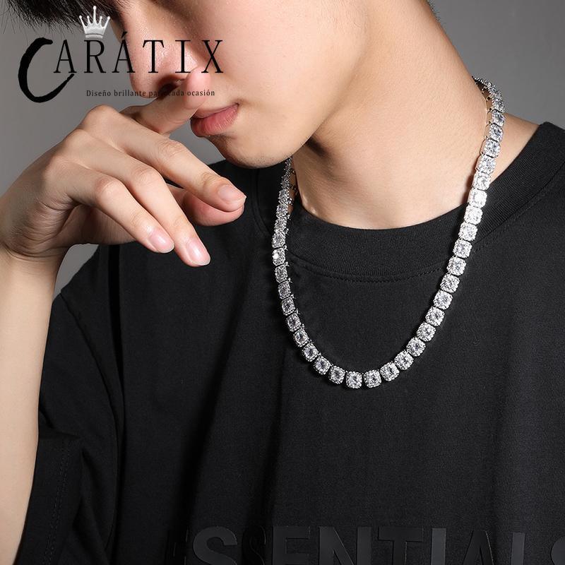 CARÁTIX 10mm Iced Out CZ Tennis Link Chain Bracelet & Necklace - CaratixJewelry