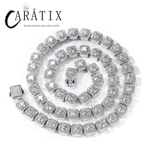 CARÁTIX 10mm Iced Out CZ Tennis Link Chain Bracelet & Necklace - CaratixJewelry