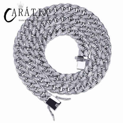 10MM Miami Cuban Chain Necklac - CaratixJewelry