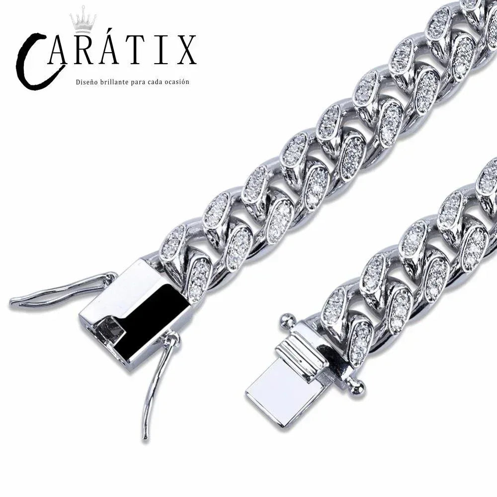 10MM Miami Cuban Chain Necklac - CaratixJewelry
