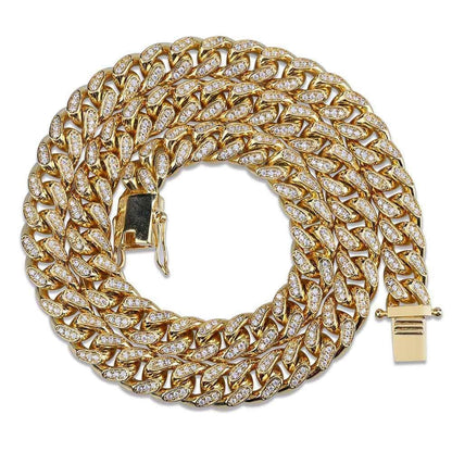 10MM Miami Cuban Chain Necklac - CaratixJewelry