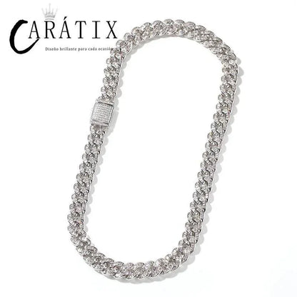 CARÁTIX 10mm Square CZ Cuban Chain - CaratixJewelry