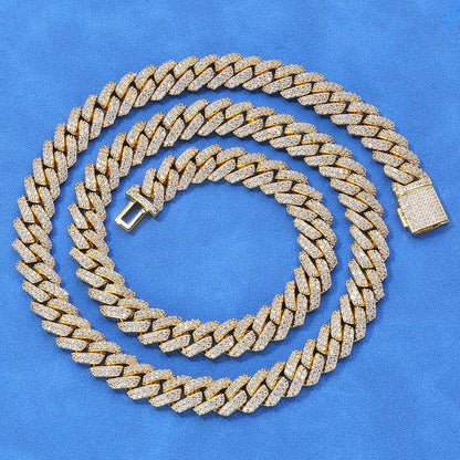 CARÁTIX 10MM Women's Cuban CZ Necklace & Hip Hop Men's Cuban Bracelet - CaratixJewelry