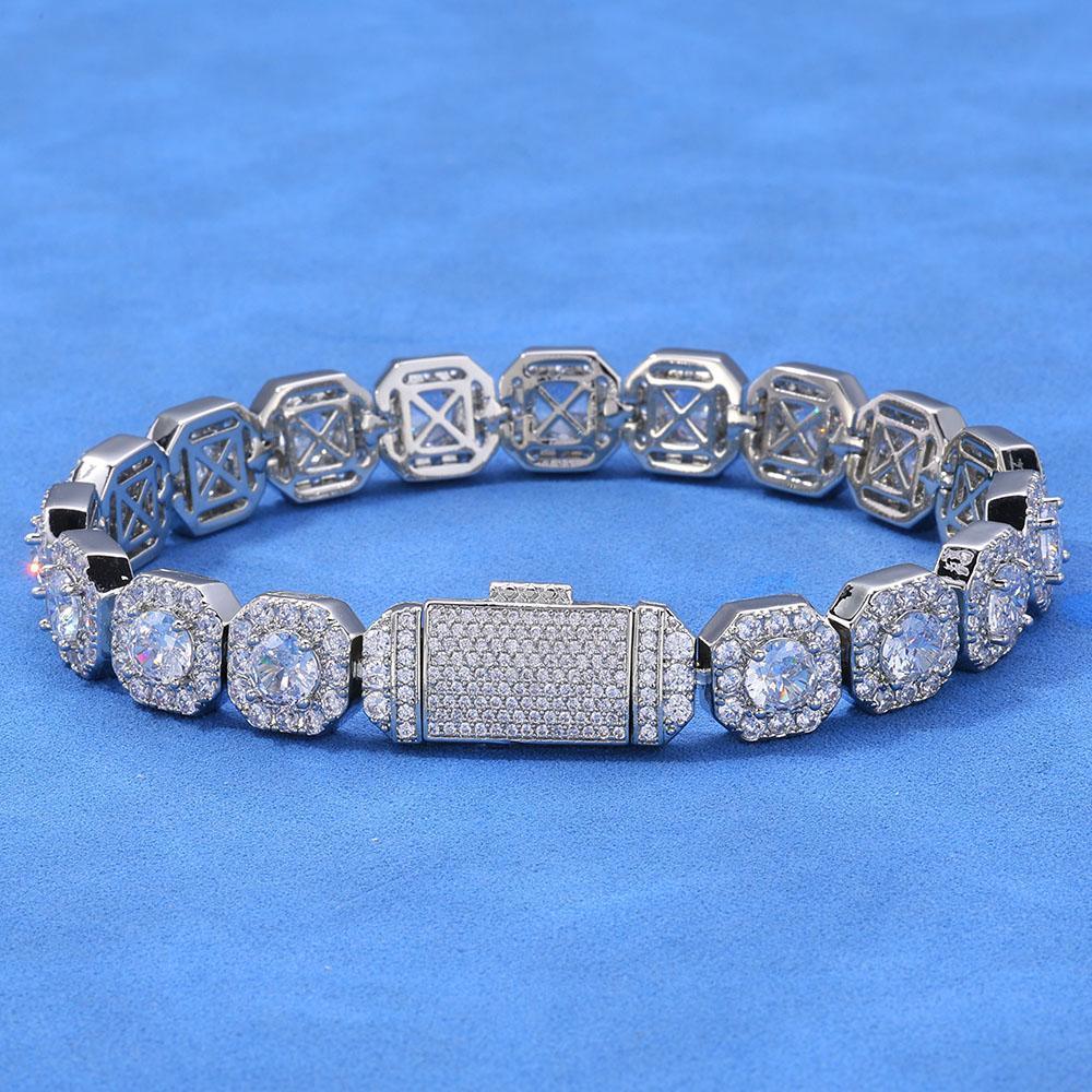 CARÁTIX 10mm/12mm Luxury Cubic Zirconia Tennis Necklace – Men’s & Women’s Cluster CZ Chain Jewelry - CaratixJewelry