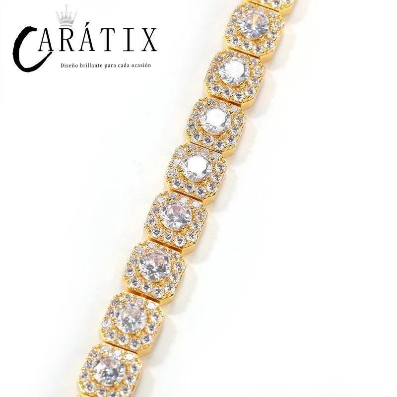 CARÁTIX 12.5mm Iced Out CZ Tennis Link Chain Bracelet & Necklace - CaratixJewelry