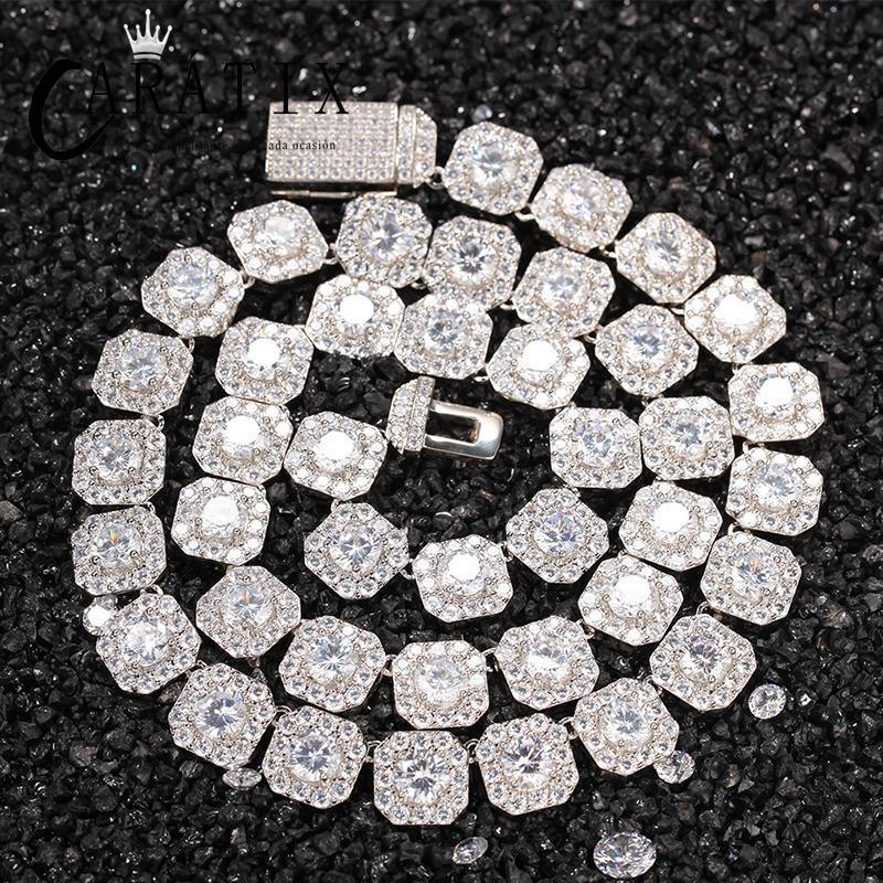 CARÁTIX 12.5mm Iced Out CZ Tennis Link Chain Bracelet & Necklace - CaratixJewelry