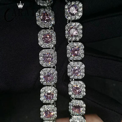 CARÁTIX 12.5mm Iced Out CZ Tennis Link Chain Bracelet & Necklace - CaratixJewelry
