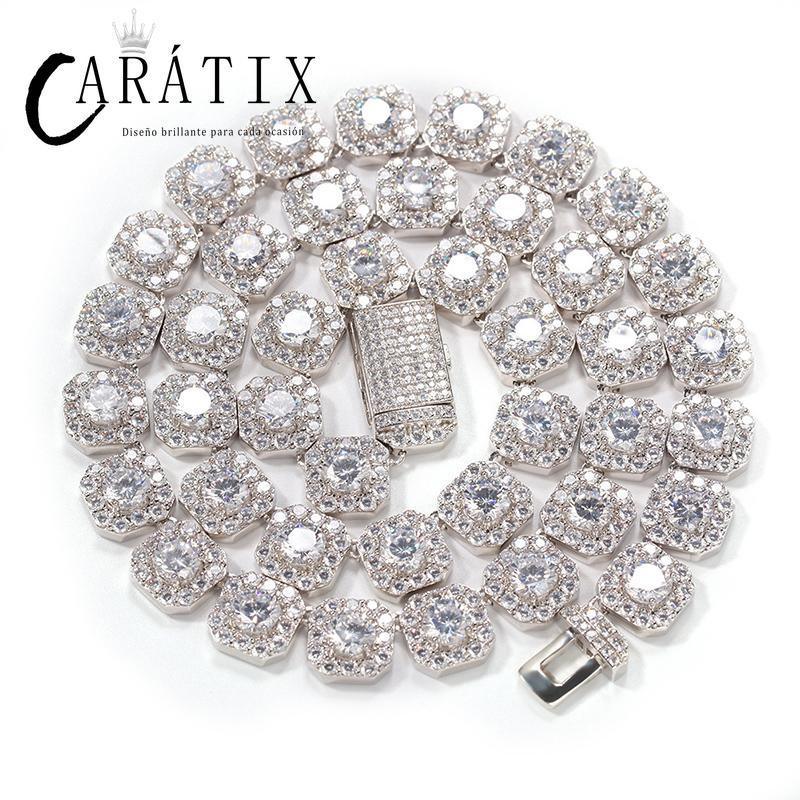 CARÁTIX 12.5mm Iced Out CZ Tennis Link Chain Bracelet & Necklace - CaratixJewelry