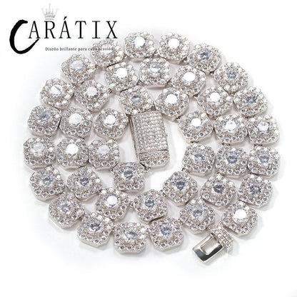 CARÁTIX 12.5mm Iced Out CZ Tennis Link Chain Bracelet & Necklace - CaratixJewelry
