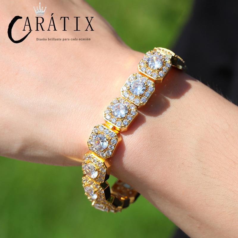 CARÁTIX 12.5mm Iced Out CZ Tennis Link Chain Bracelet & Necklace - CaratixJewelry