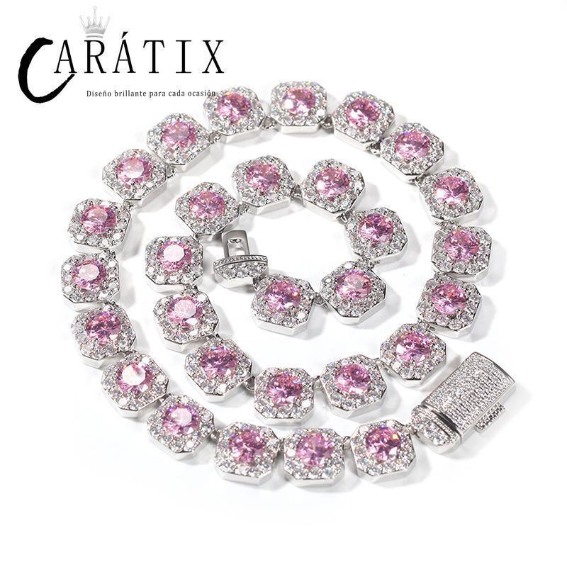 CARÁTIX 12.5mm Iced Out CZ Tennis Link Chain Bracelet & Necklace - CaratixJewelry
