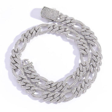 CARÁTIX 12mm 3:1 Cuban Chain 2-Row CZ - CaratixJewelry