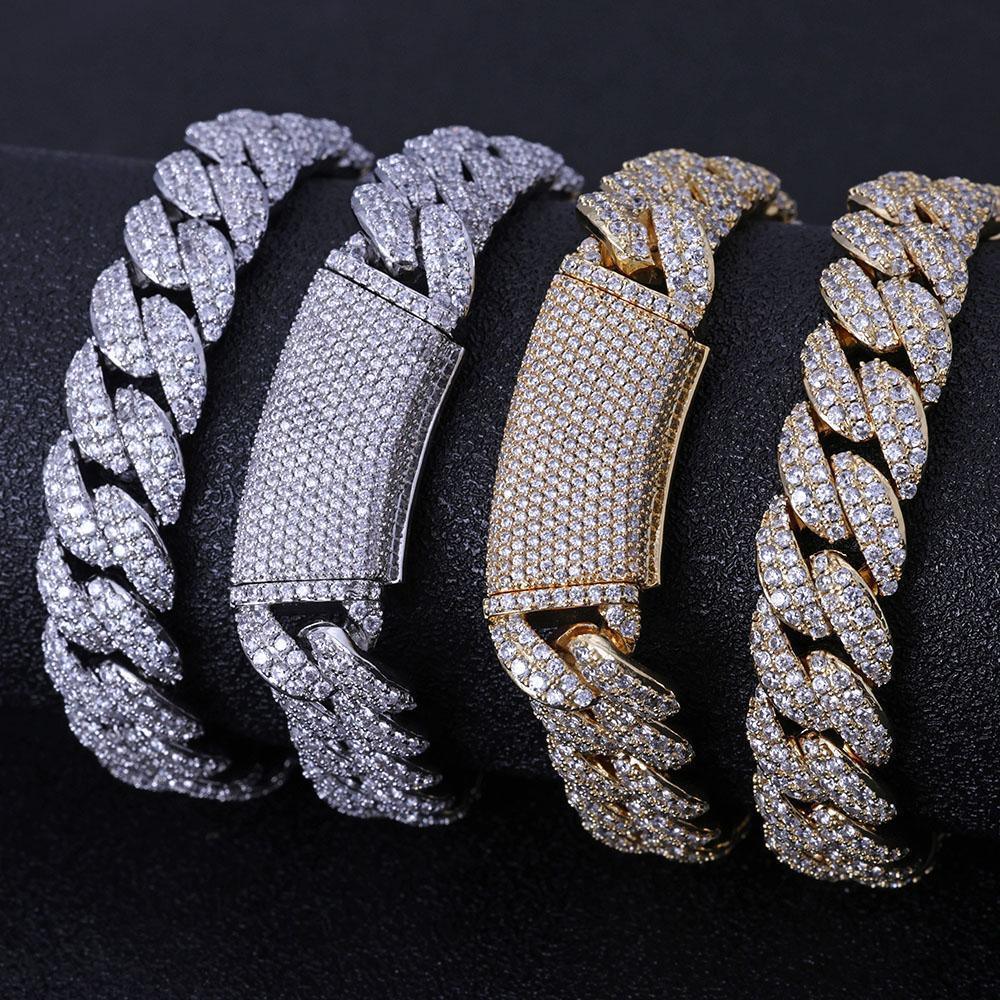 CARÁTIX 13MM 2-Row Cuban Chain Necklace – Hip Hop CZ Bubble Jewelry for Men & Women - CaratixJewelry