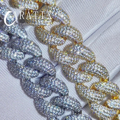 CARÁTIX – 14mm Miami Cuban Chunky Link Chain Necklace | Box Clasp CZ Bling Hip Hop Jewelry for Women - CaratixJewelry