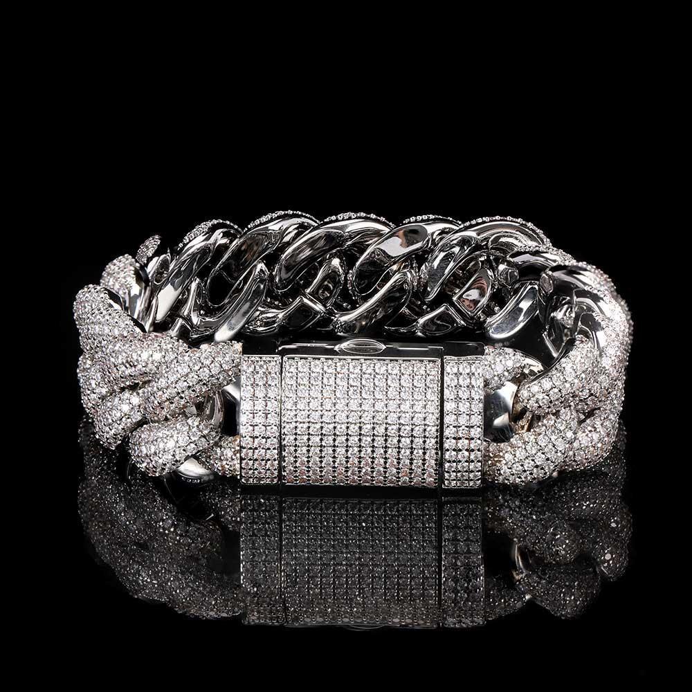 CARÁTIX – 14mm Miami Cuban Chunky Link Chain Necklace | Box Clasp CZ Bling Hip Hop Jewelry for Women - CaratixJewelry