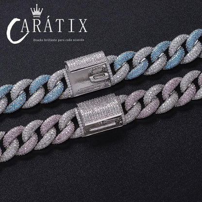 CARÁTIX 15mm Cuban Miami Chain | Micro Paved CZ Iced Out Hip Hop Necklace for Men - CaratixJewelry