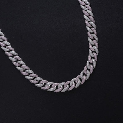 CARÁTIX 15mm Cuban Miami Chain | Micro Paved CZ Iced Out Hip Hop Necklace for Men - CaratixJewelry