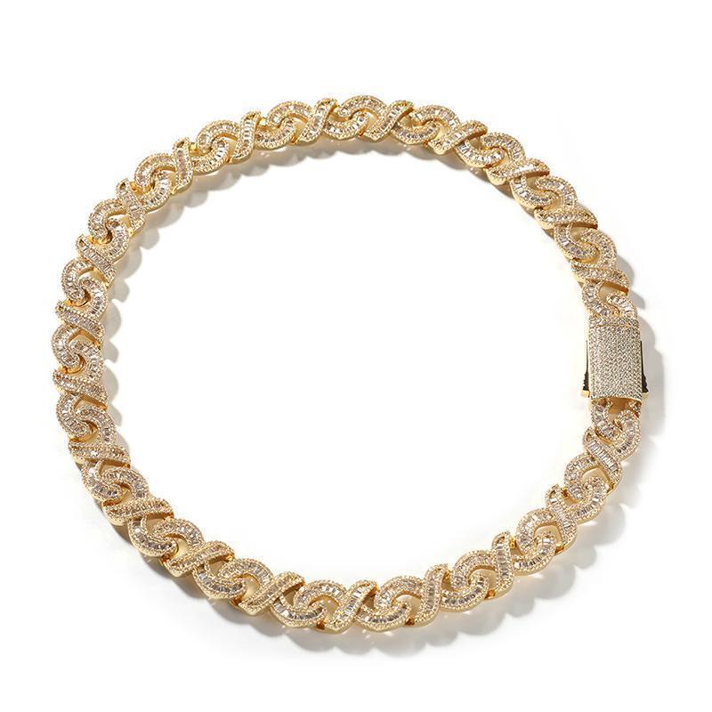 CARÁTIX 15mm Iced Out Cuban Link Chain Necklace – 3A+ CZ Round Infinity Hip Hop Bling Jewelry for Men | Rapper Gift - CaratixJewelry