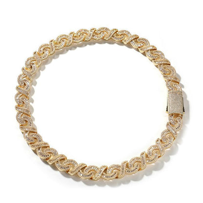 CARÁTIX 15mm Iced Out Cuban Link Chain Necklace – 3A+ CZ Round Infinity Hip Hop Bling Jewelry for Men | Rapper Gift - CaratixJewelry