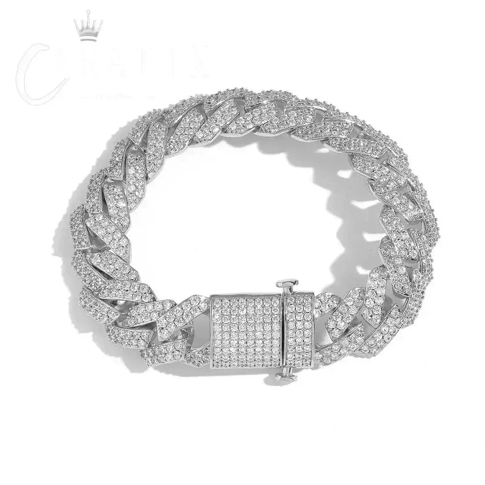 CARÁTIX – 15mm Miami Cuban Chain Necklace | Prong 5A CZ Bling Hip Hop Jewelry for Men & Women - CaratixJewelry